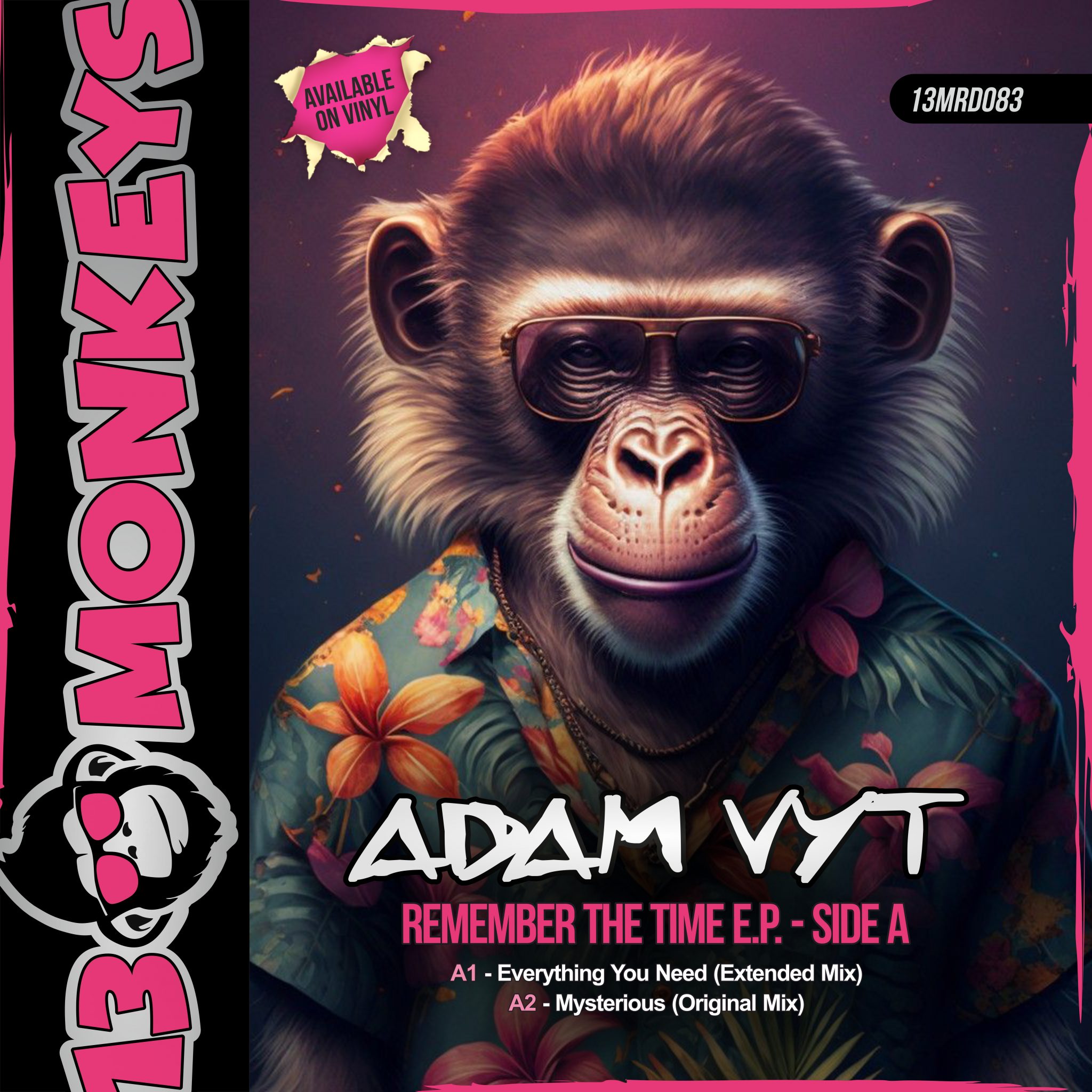 [13MRD083] ADAM VYT – REMEMBER THE TIME E.P. – SIDE A – 13Monkeys Records