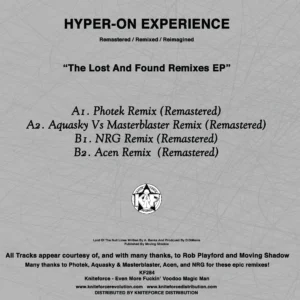 [KF284] Hyper-On Experience – The Lost And Found Remixes E.P. – 12″ Black Vinyl