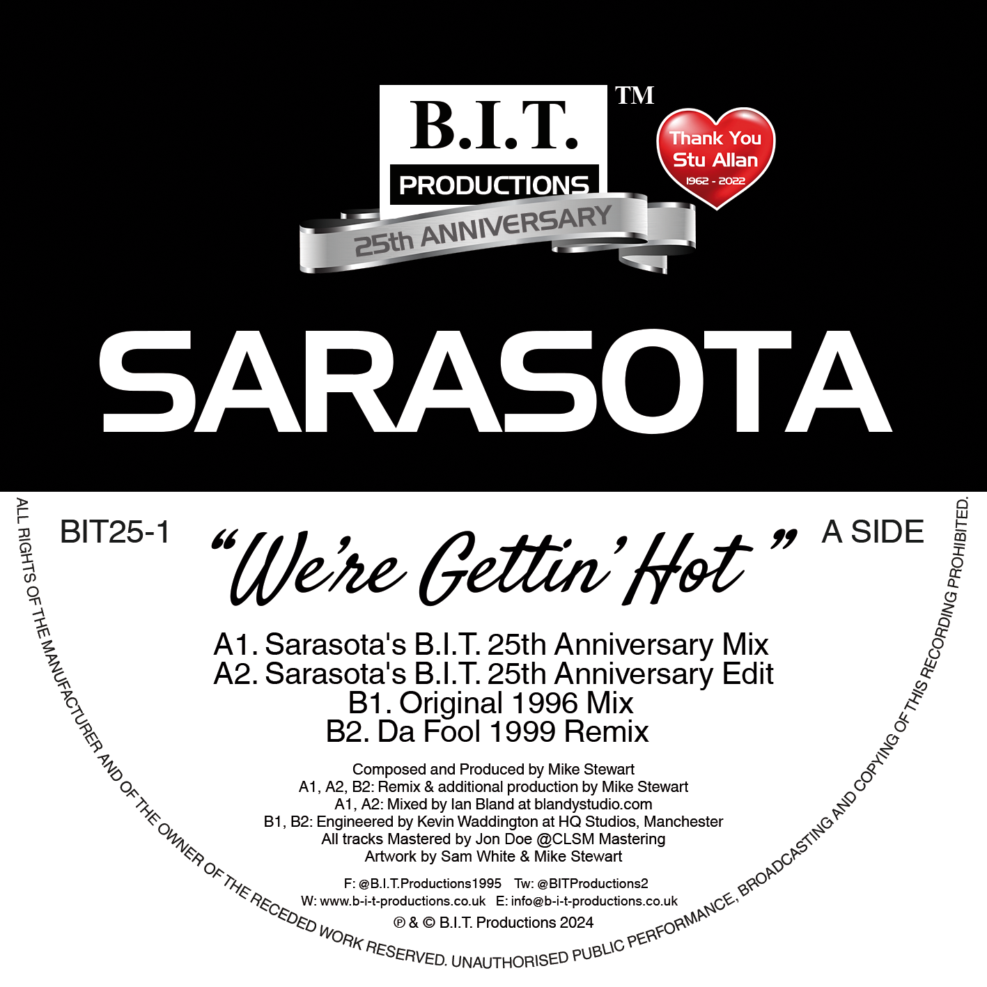 [BIT25-1] Sarasota – We’re Gettin’ Hot – Vinyl One